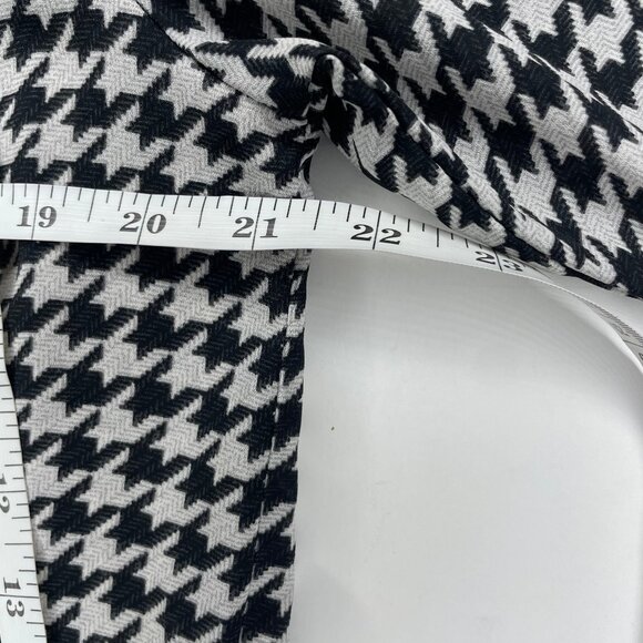 H&M Women's Houndstooth Long Sleeve Collared Button Down Blouse Top Small - Picture 7 of 13